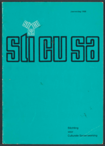 550 StiCuSa. Stichting voor Culturele Samenwerking. Jaarverslag 1988, z.j