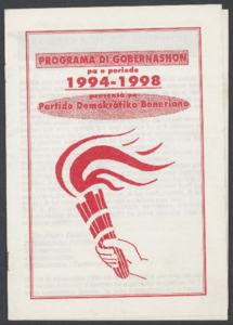 583 Programma di gobernashon pa e periodo 1994-1998 Partido Demokratiko Boneriano, 1994