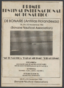 585 Primer Festival Internacional Motonautico, 1986