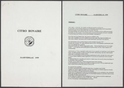 1050 Citro Bonaire. Jaarverslag 1999, 2000