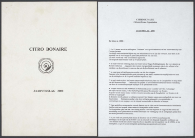 1051 Citro Bonaire. Jaarverslag 2000, 2001