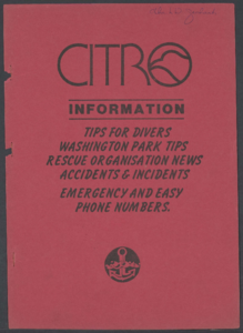 1086 Citro Information. Tips for divers....., 1983