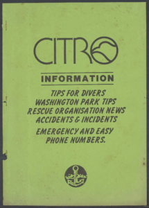 1087 Citro Information. Tips for divers....., ca. 1982