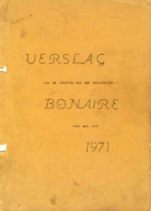 1335 Verslag van de toestand van het Eilandgebied Bonaire van het jaar 1971, 1972