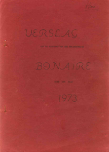 1337 Verslag van de toestand van het Eilandgebied Bonaire van het jaar 1973, 1974