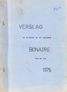 1339 Verslag van de toestand van het Eilandgebied Bonaire van het jaar 1975, 1976