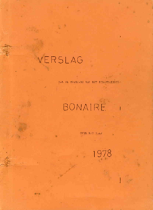 1342 Verslag van de toestand van het Eilandgebied Bonaire over het jaar 1978, 1979