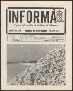 2142 Informa. Organo Informativo di Gobierno di Bonaire, augustus 1980