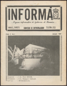 2146 Informa. Organo Informativo di Gobierno di Bonaire, januari 1981