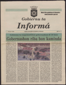 2313 Informá. Organo Informativo de Gobièrnu di Boneiru, januari 2001