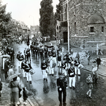 1203 Schutterij St. Hubertus uit Kaalheide t.g.v. een priesterfeest