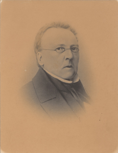 F000103 Portret van Philip Christiaan Molhuysen (1793-1865). Op 10 Januari 1860 benoemde de Gemeenteraad van Kampen hem ...