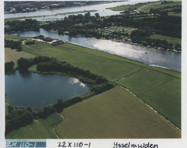 F014541 Luchtfoto het ganzendiep met camping West.