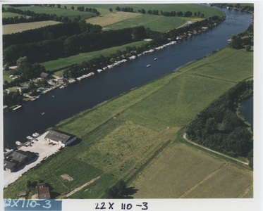 F014543 Luchtfoto het ganzendiep met camping West.