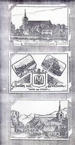 F015809 Gefotokopieerde pagina's van een verzameling ansichtkaarten van voornamelijk IJsselmuiden en Zalk - Wilsum.