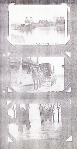 F015823 Gefotokopieerde pagina's van een verzameling ansichtkaarten van voornamelijk IJsselmuiden en Zalk - pont over ...