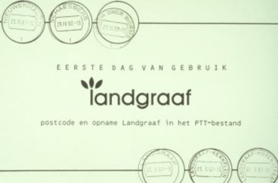6677 Eerste dag van gebruik postcode en opname van de naam Landgraaf in het PTT bestand