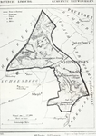 6716 Landkaart van de voormalige gemeente Nieuwenhagen uit 1866 uit de uitgave van Hugo Suringar te Leeuwarden