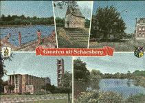 7341 Prentbriefkaart Groeten uit Schaesberg