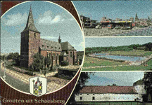 7342 Prentbriefkaart Groeten uit Schaesberg