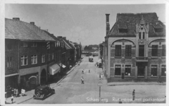 7344 Prentbriefkaart Ruiterstraat met postkantoor