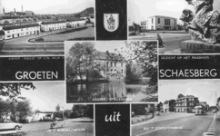 7354 Prentbriefkaart Groeten uit Schaesberg