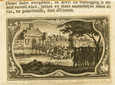 19 Eén van de Steenwijkse stadspoorten omstreeks 1785 (waarschijnlijk Woldpoort),