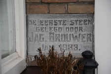11062 Burgemeester Goeman Borgesiusstraat 38, Steenwijk: gevelsteen