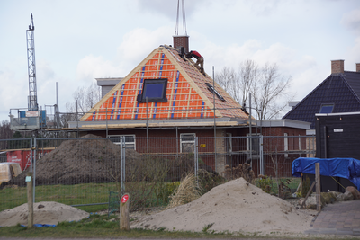 11310 Het plaatsen van een schoorsteen bij nieuwbouw woning Landgoedallee, Steenwijk