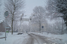 12434 De Matenbrug in Blokzijl in de sneeuw