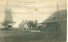 1018 Gezicht op de molen en de Molenberg te Vollenhove, [1910-1930]
