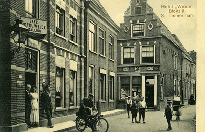 464 Hotel Weide aan de Zeedijk te Blokzijl omstreeks 1920, [1920]