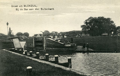 540 De sluis aan de buitenkant van Blokzijl, 1904