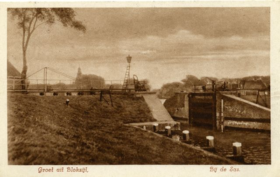541 De sluis te Blokzijl omstreeks 1919, 1919