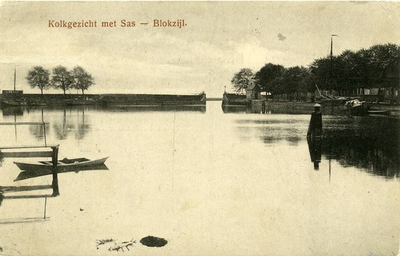 559 De kolk met de sluis te Blokzijl omstreeks 1919, 1919
