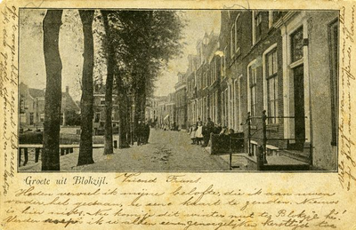 585 De Bierkade te Blokzijl omstreeks 1900, 1901