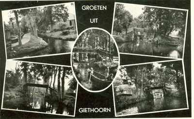 751 Groeten uit Giethoorn omstreeks 1953, 1953