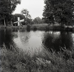 2 Paaltjasker aan het Molengat te Giethoorn omstreeks 1973