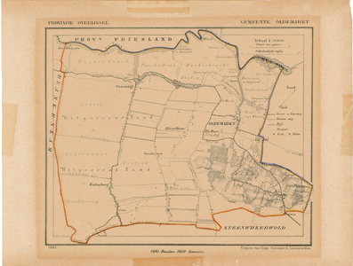 128 Provincie Overijssel. Gemeente Oldemarkt, 1865