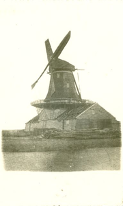 719 De molen van Volkers aan het Steenwijkerdiep te Steenwijk omstreeks 1900