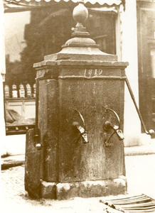 721 Dubbele Pomp in de Woldstraat te Steenwijk omstreeks 1900