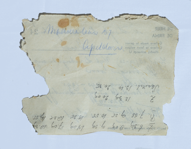 157aa Stortingsbewijs van 425,40 gulden aan Stichting 1940-1945