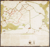  Handgetekende kaart in kleur van waterlopen en de Ring van Amstelland, met aangrenzende gebieden van Delfland, ...