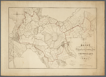  Gedrukte kaart van hoogheemraadschap Amstelland ten westen van de Vecht met in rood de ring rondom de boezem, 1860