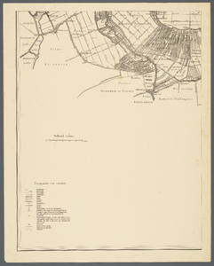  Eén deel (zuidwesten) van een kaart in vier delen van het hoogheemraadschap van Amstelland, 1898