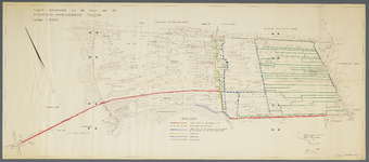  Kaartblad met kleur behorend bij keur van Stichts Ankeveense polder, 1959