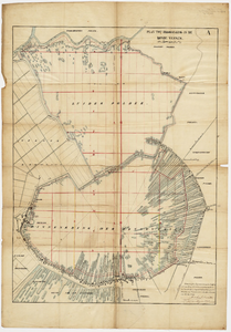  Kaart van plan tot droogmaking in de Ronde Venen, 1870