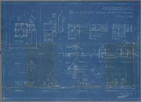  Bouwplan voor een het elektrisch gemaal en woning van de Overdiemerpolder, 1940