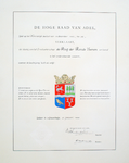  Verklaring van de Hoge Raad van Adel inzake verlening van een wapen aan het Grootwaterschap Ring der Ronde Venen, 1964