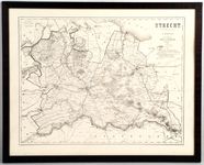  Kaart van de provincie Utrecht door J. Kuyper, 1879